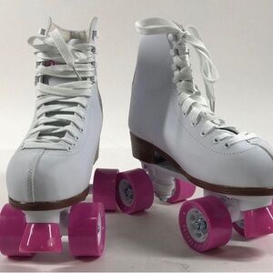 NIB CHICAGO Rink Skates Premium White Indoor/Outdoor Quad Rollers